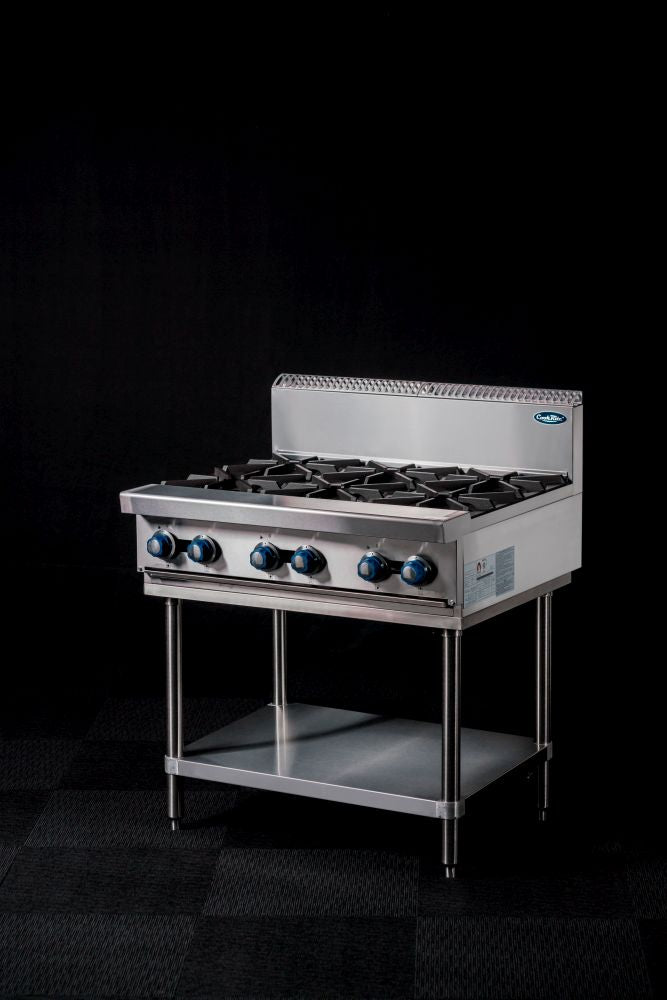 CookRite Freestanding Gas Cooktop 6 Burners Stove with Stand LPG AT80G6B-F-LPG