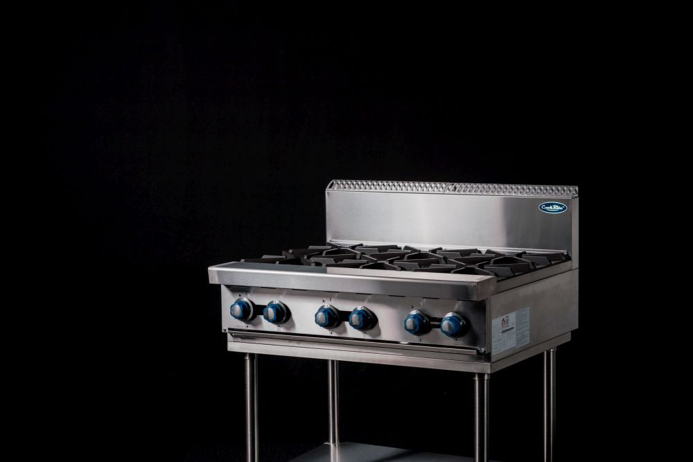 CookRite Freestanding Gas Cooktop 6 Burners Stove with Stand LPG AT80G6B-F-LPG