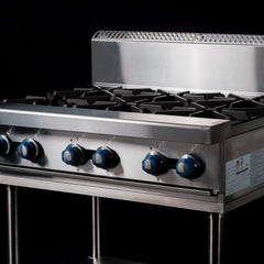 CookRite Freestanding Gas Cooktop 6 Burners Stove with Stand NG AT80G6B-F-NG