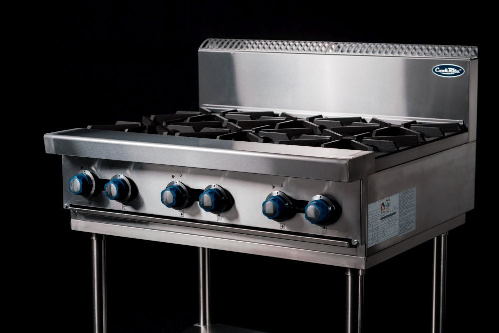 CookRite Freestanding Gas Cooktop 6 Burners Stove with Stand NG AT80G6B-F-NG