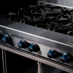CookRite Freestanding Gas Cooktop 6 Burners Stove with Stand NG AT80G6B-F-NG