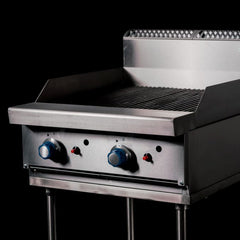 CookRite Freestanding 600 mm Radiant Char Grills with Stand LPG AT80G6C-F-LPG