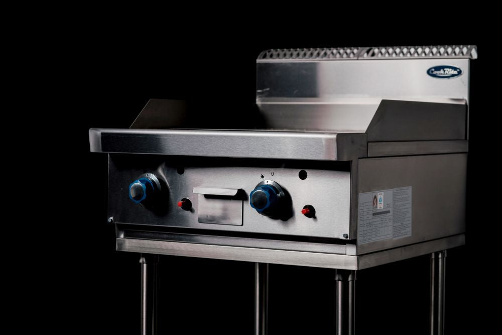 CookRite Freestanding 600mm Gas Griddle Hotplate with Stand LPG AT80G6G-F-LPG
