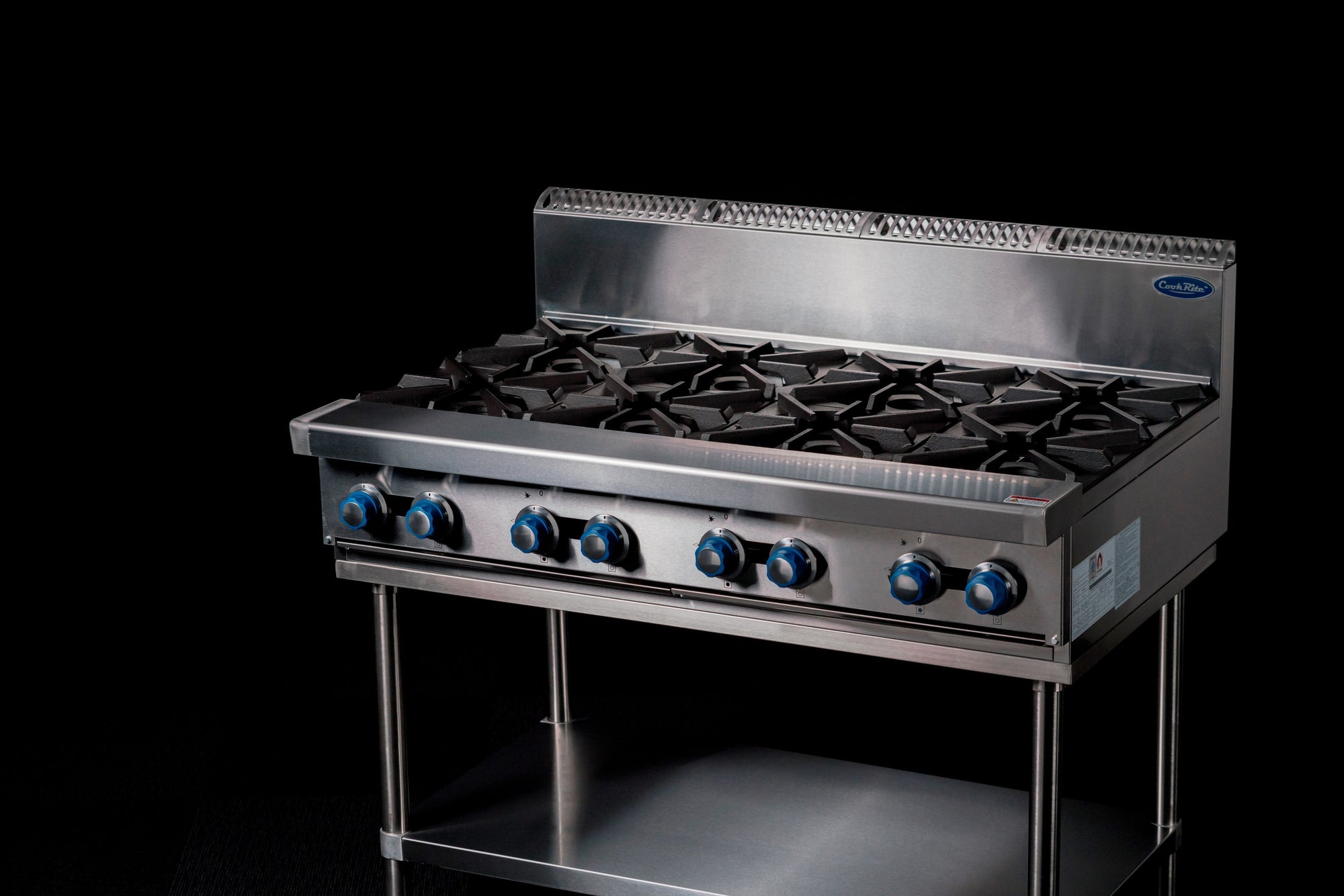 CookRite Freestanding Gas Cooktop 8 Burners Stove with Stand NG AT80G8B-F-NG