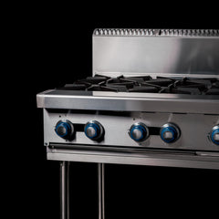 CookRite Freestanding Gas Cooktop 8 Burners Stove with Stand LPG AT80G8B-F-LPG