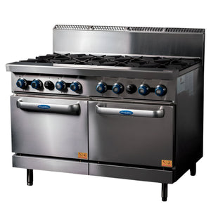 CookRite Freestanding Gas Stove 8 Burners Cooktop With Oven NG AT80G8B-O-NG
