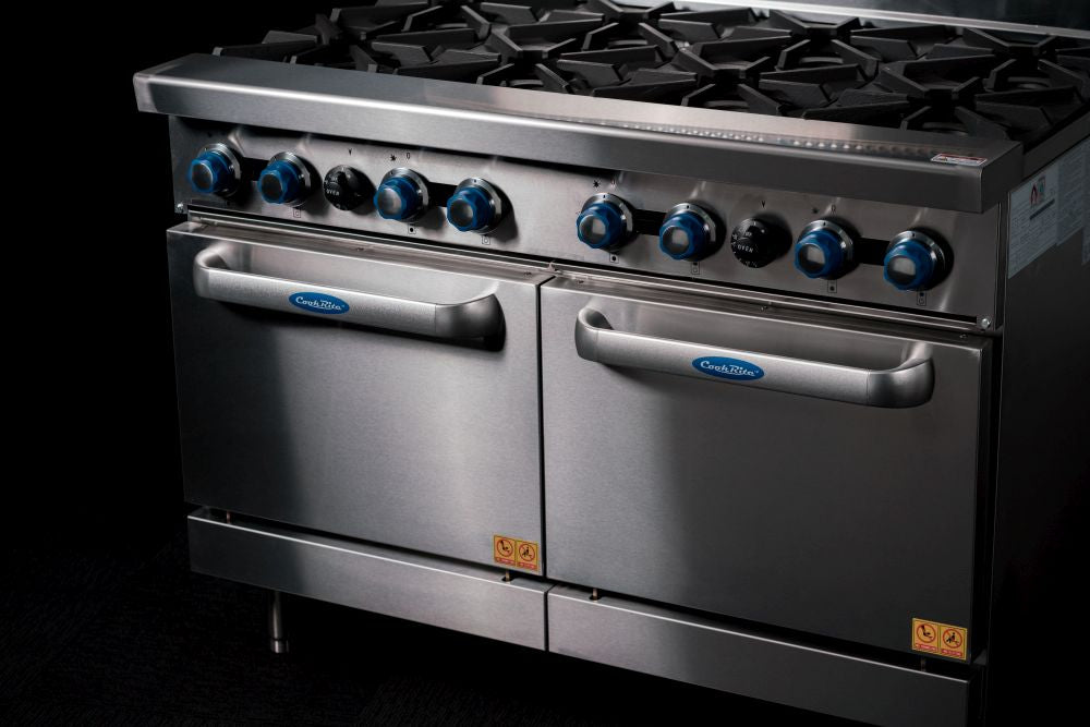 CookRite Freestanding Gas Stove 8 Burners Cooktop With Oven NG AT80G8B-O-NG