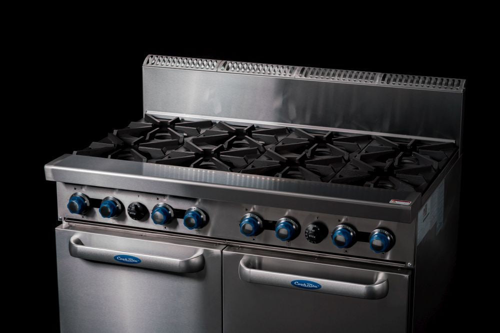 CookRite Freestanding Gas Stove 8 Burners Cooktop With Oven NG AT80G8B-O-NG