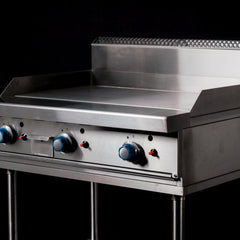 CookRite Freestanding 900mm Gas Griddle Hotplate with Stand LPG AT80G9G-F-LPG