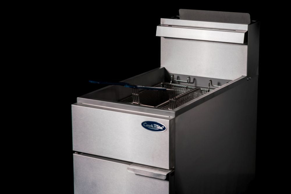 CookRite Freestanding 3 Tubes Gas Deep Fryer NG ATFS-40-NG