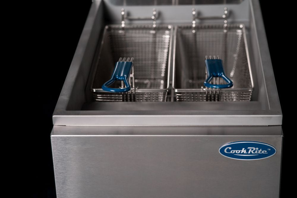 CookRite Freestanding 3 Tubes Gas Deep Fryer LPG ATFS-40-LPG