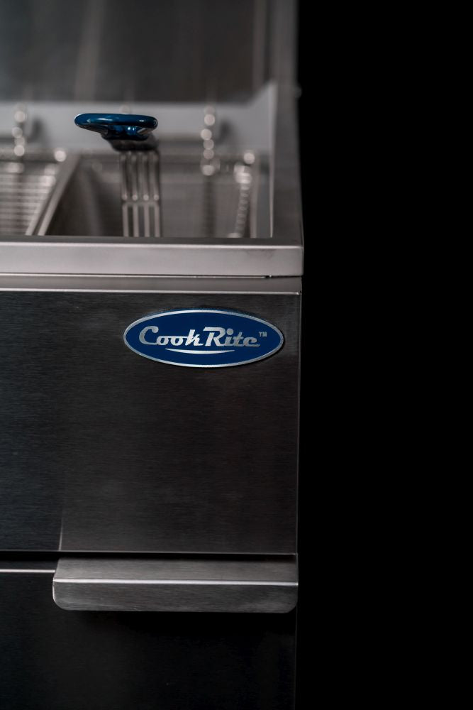 CookRite Freestanding 3 Tubes Gas Deep Fryer NG ATFS-40-NG