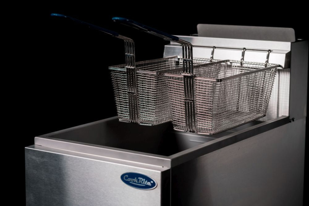 CookRite Freestanding 3 Tubes Gas Deep Fryer LPG ATFS-40-LPG