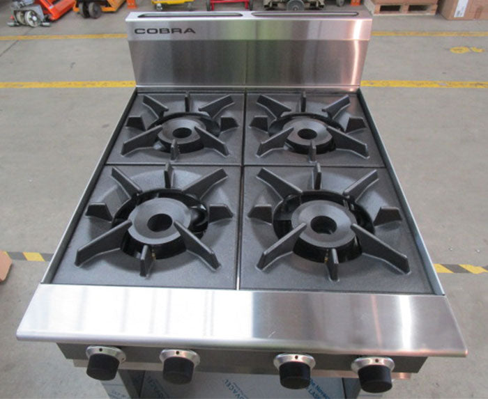 Cobra C6D - 600mm Four Burner Gas Cooktop AUC6DF-L - Warehouse Clearance