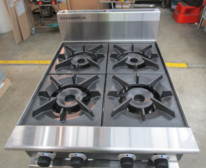 Cobra C6D - 600mm Four Burner Gas Cooktop AUC6DF-L - Warehouse Clearance