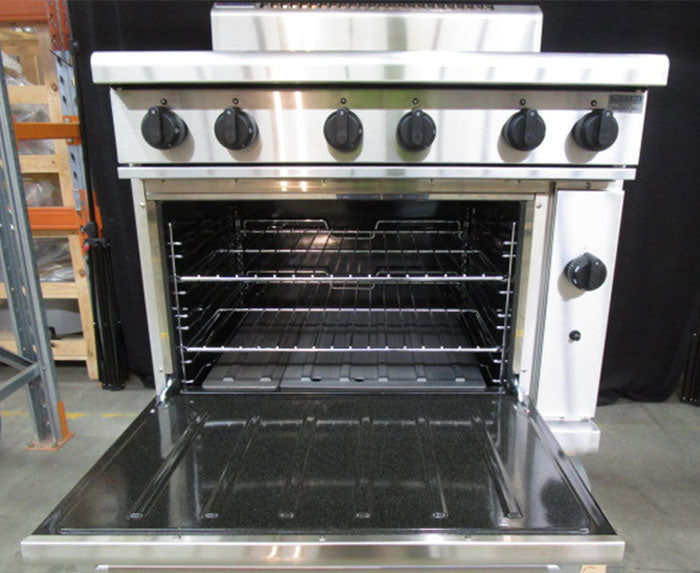 Waldorf 800 SERIES 900MM GAS RANGE STATIC OVEN AURN8610GF-L - Warehouse Clearance