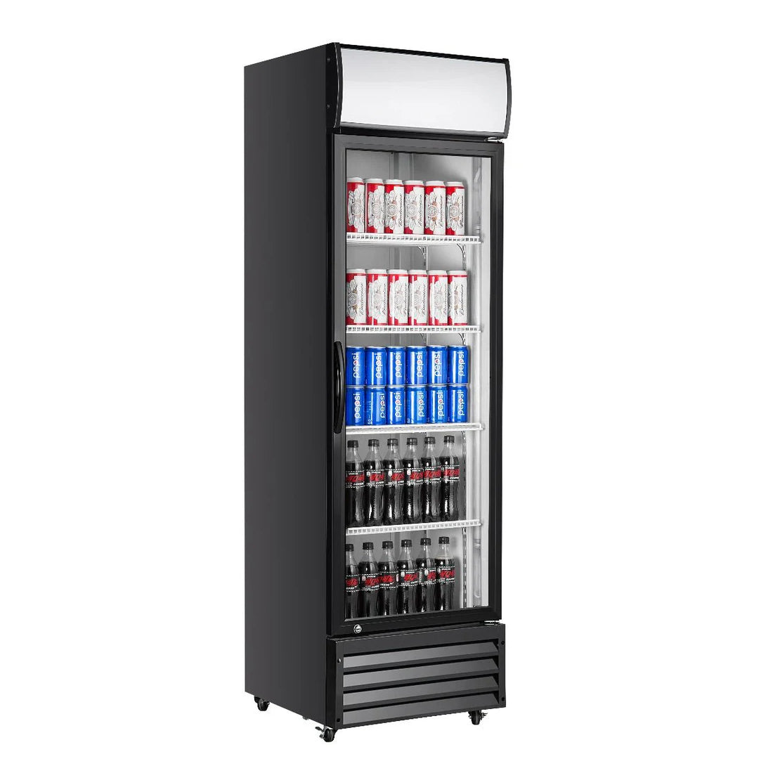 Atosa Single Glass Door Mounted Refrigerator P380WA