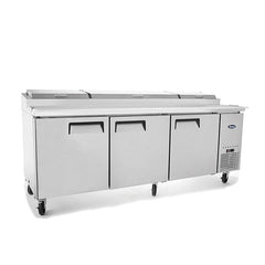 Atosa Three Door Pizza Prep Table Refrigerator MPF8203-SM