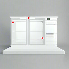 Skope BackBar 2 Glass Swing Door Fridge - BB.2.GSW