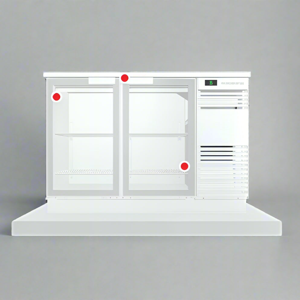 Skope BackBar 2 Glass Swing Door Fridge - BB.2.GSW