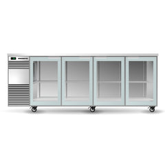 Skope BackBar 4 Glass Swing Door Fridge - BB.4.GSW