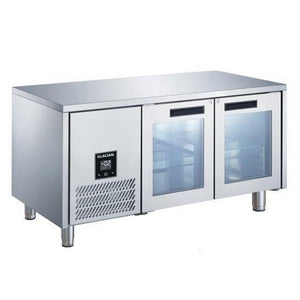 Glacian 2 Door Fridge 760mm Deep Glass Doors 416L BCG71815