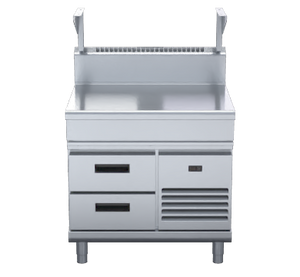 Waldorf 800 Series BT8900S-RB - 900mm Bench Top With Salamander Support – Refrigerated Base
