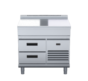 Waldorf 800 Series BTL8900-RB - 900mm Bench Top Low Back Version – Refrigerated Base