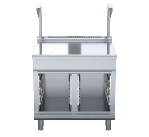 Waldorf 800 Series BTL8900S-CB - 900mm Bench Top With Salamander Support Low Back Version – Cabinet Base