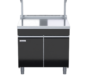 Waldorf Bold BTLB8900S-CD - 900mm Bench Top With Salamander Support Low Back Version - Cabinet Base
