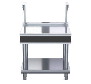 Waldorf Bold BTLB8900S-LS - 900mm Bench Top With Salamander Support Low Back Version - Leg Stand