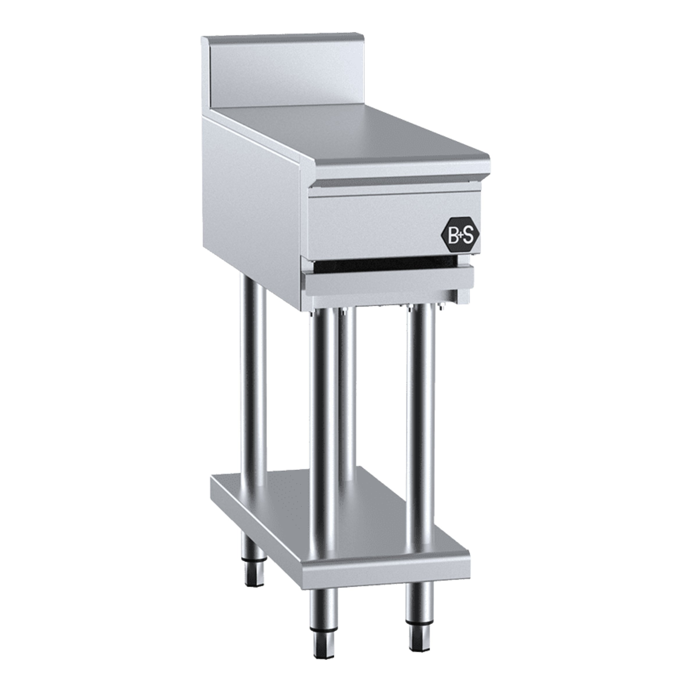 B+S Black 304 Grade Stainless Steel Infill Bench 300mm
