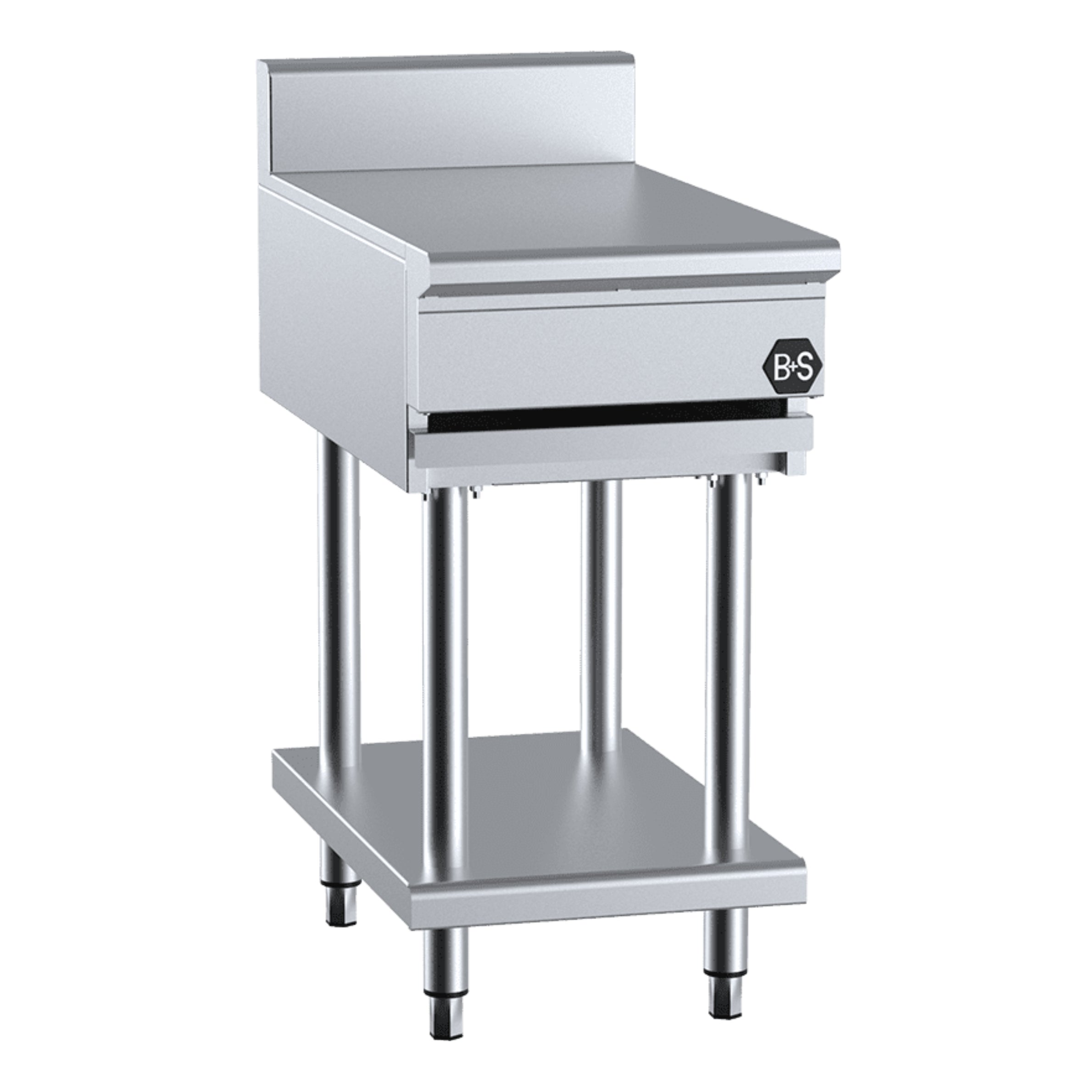 B+S Black 304 Grade Stainless Steel Infill Bench 450mm