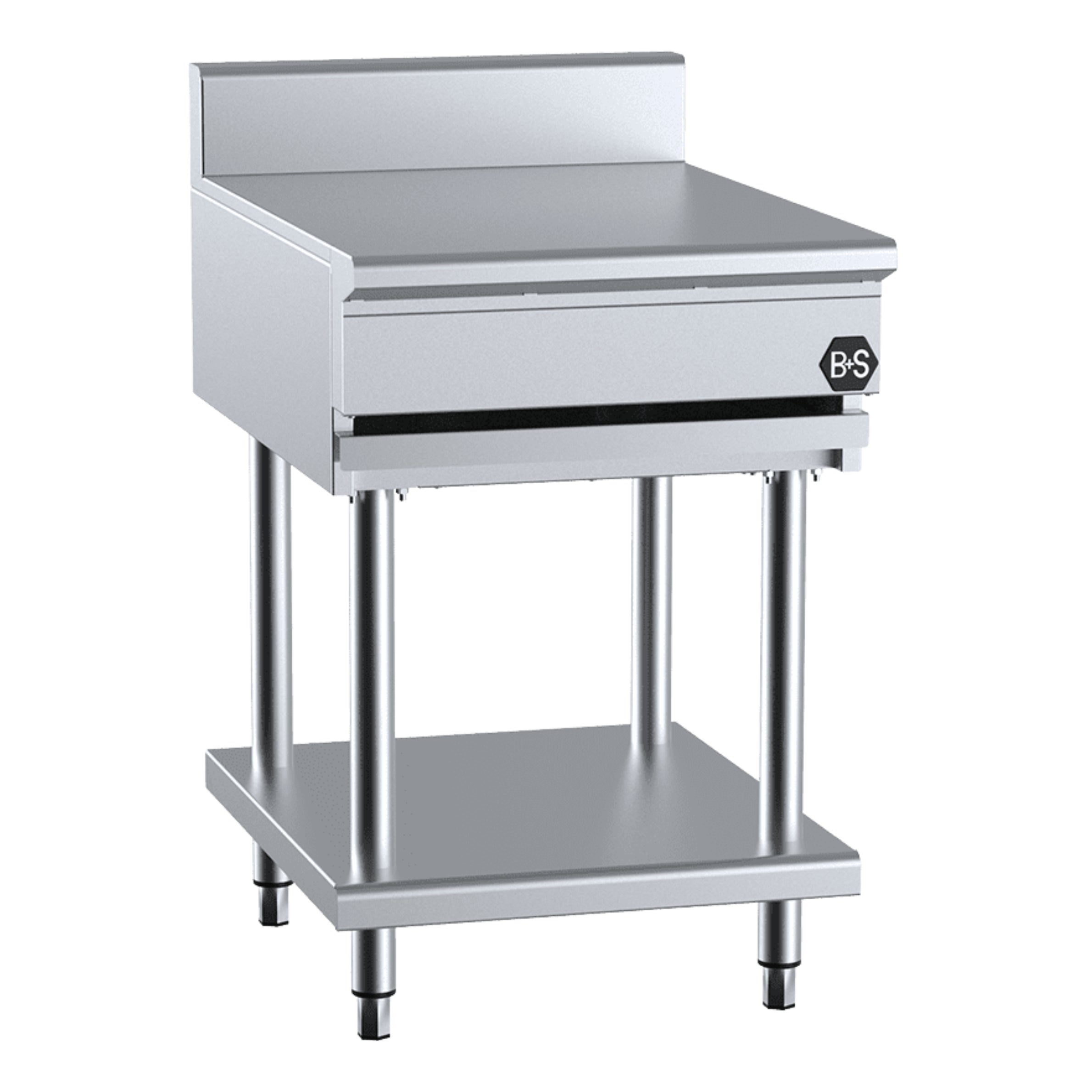 B+S Black 304 Grade Stainless Steel Infill Bench 600mm