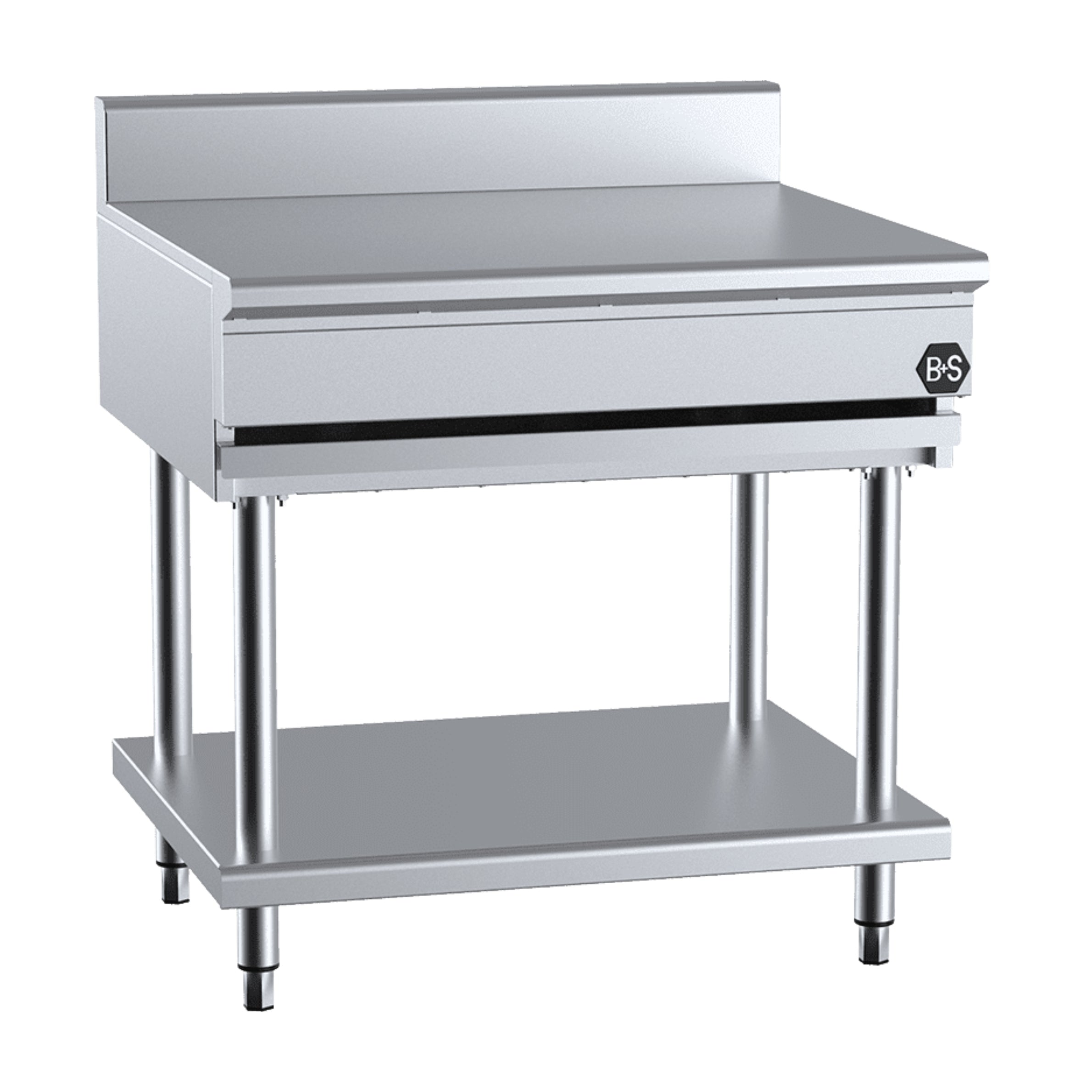 B+S Black 304 Grade Stainless Steel Infill Bench 900mm