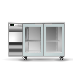 Skope BackBar 2 Glass Swing Door Fridge - BB.2.GSW