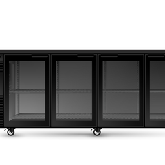 Skope BackBar 4 Glass Swing Door Fridge - BB.4.GSW