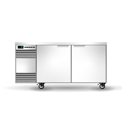 Skope BackBar 2 Solid Swing Door CounterLine Fridge