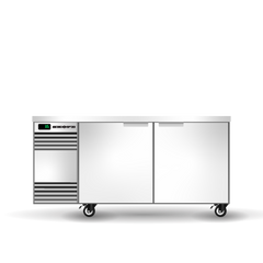 Skope BackBar 2 Solid Swing Door SlimLine Fridge