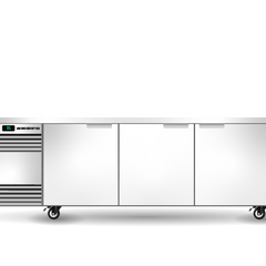 Skope BackBar 3 Solid Swing Door SlimLine Fridge