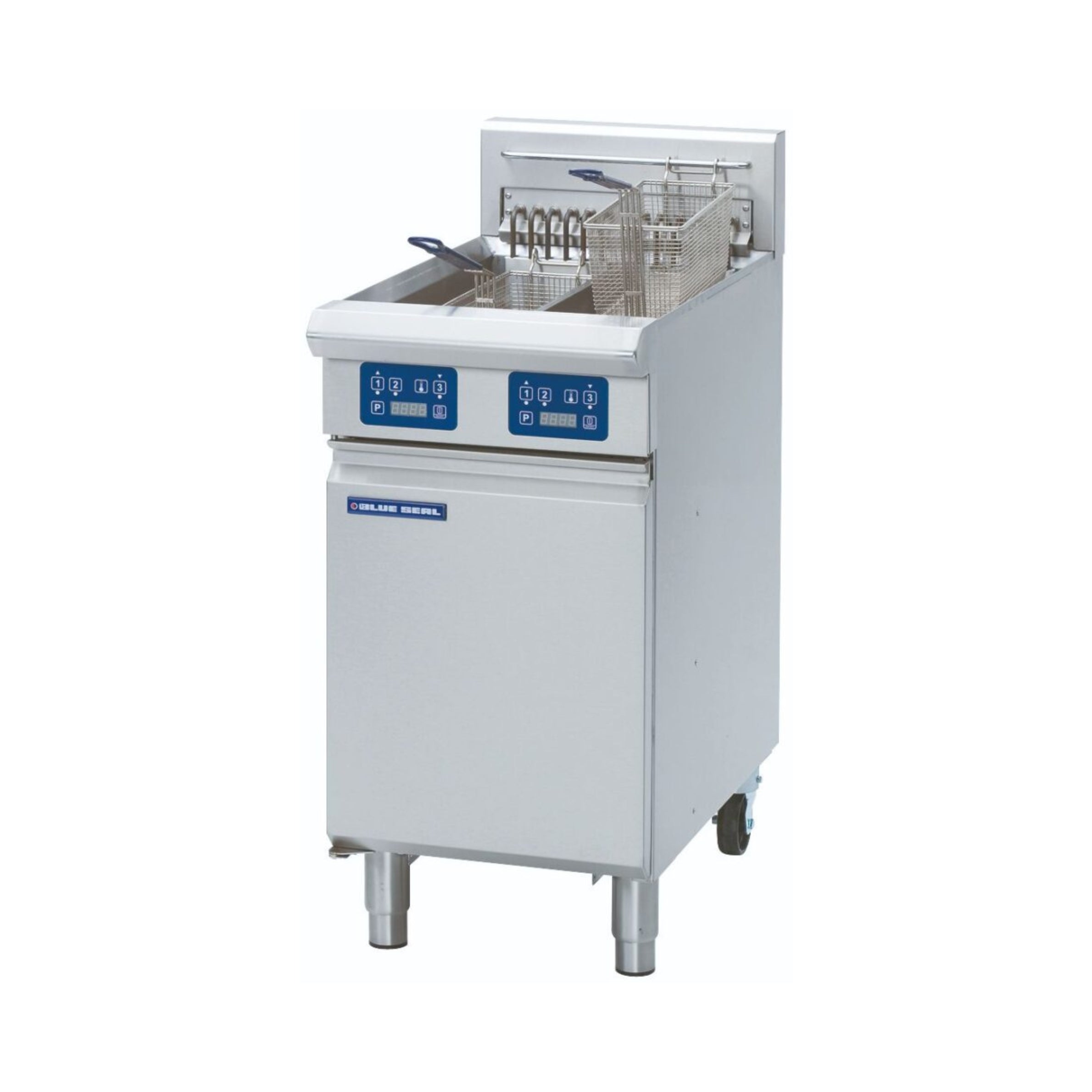 Blue Seal Evolution Series E44E - 450mm Twin Pan Electric Fryer