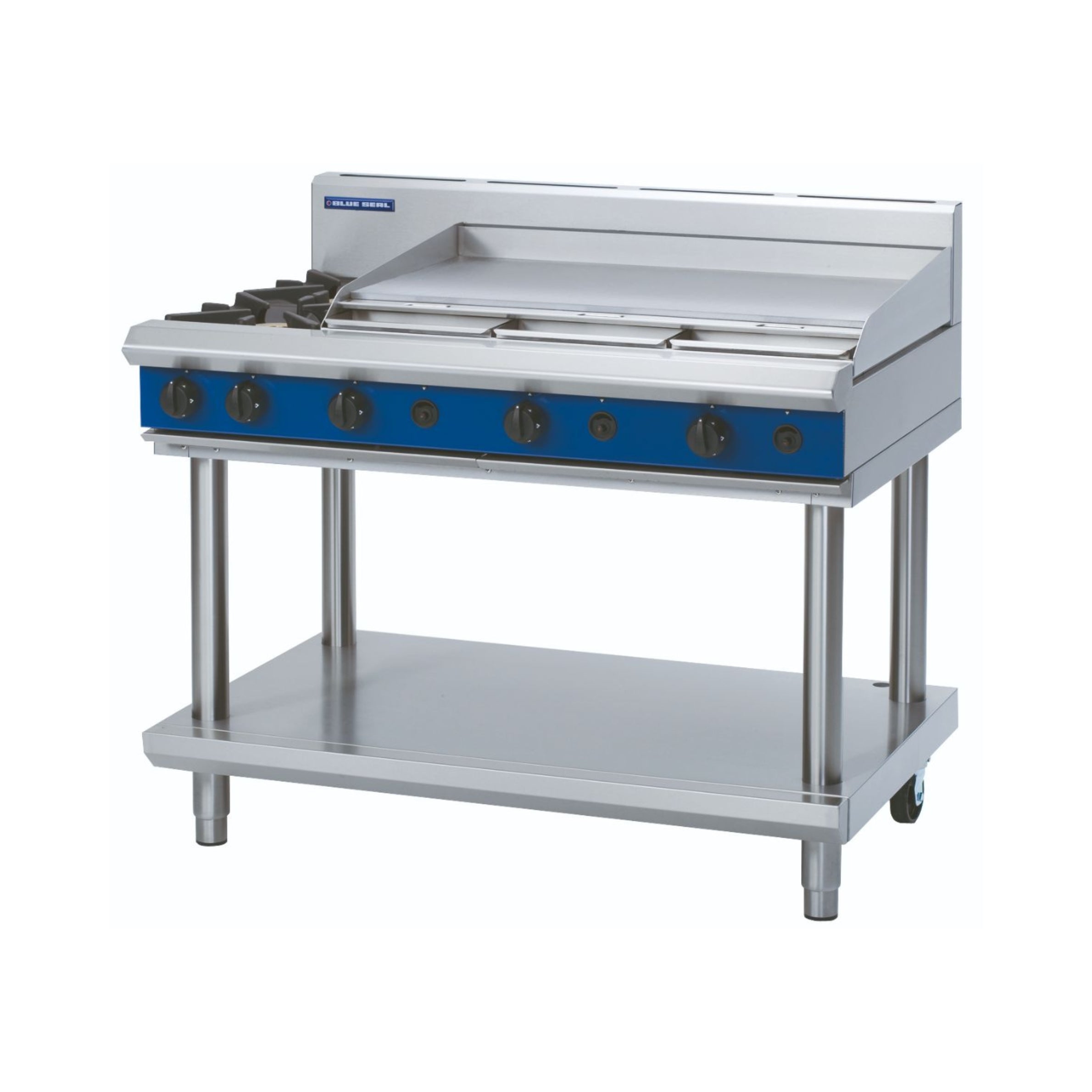 Blue Seal Evolution Series G518A-LS - 1200mm Gas Cooktop – Leg Stand