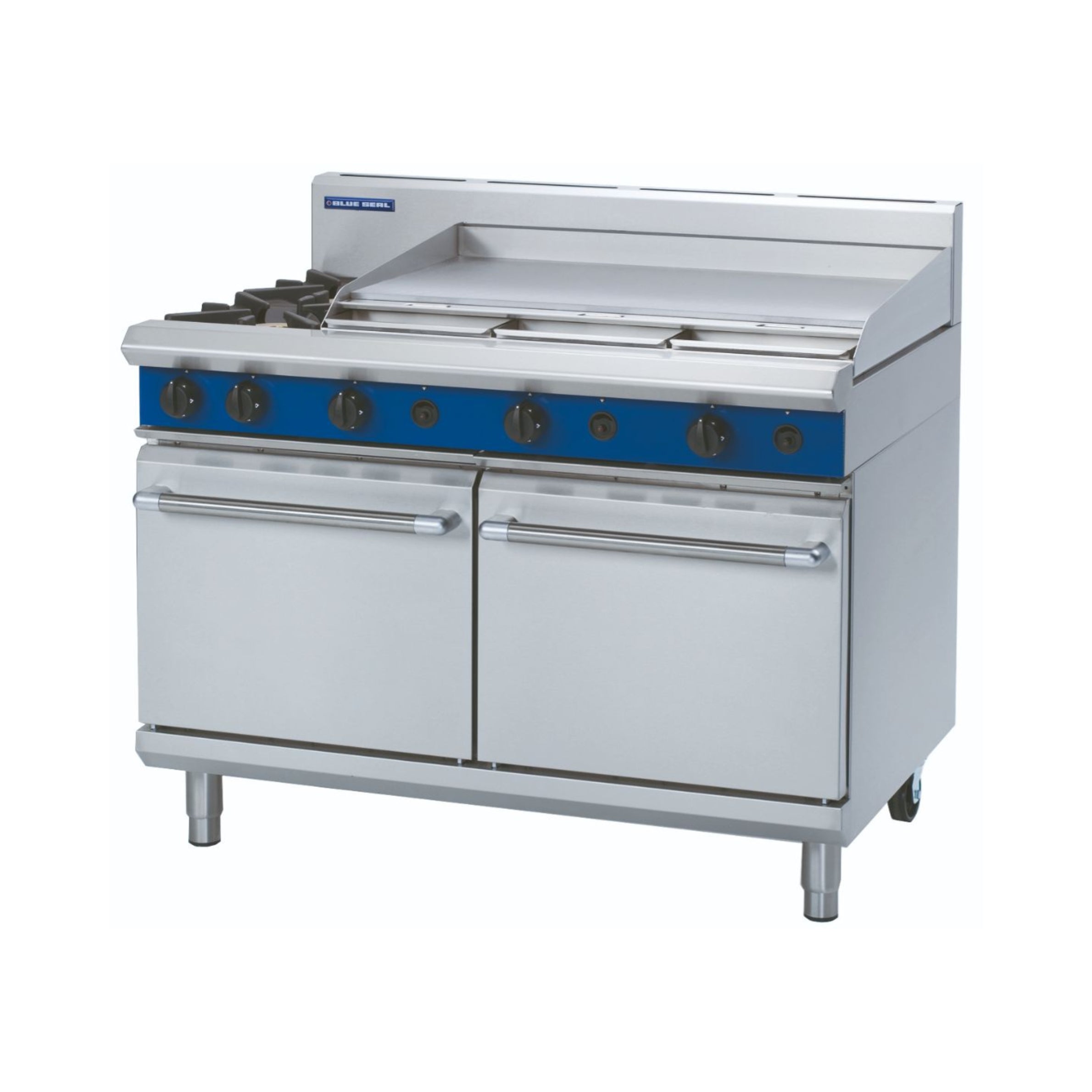 Blue Seal Evolution Series G528A - 1200mm Gas Range Double Static Oven