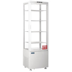 Polar C-Series Curved Glass Door Display Fridge Upright White 235Ltr CB509-A