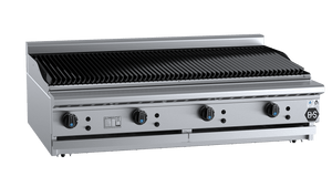 B+S Black Char Broiler 1200mm Bench Mounted LPG