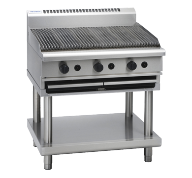 Waldorf 800 Series CHL8900G-LS - 900mm Gas Chargrill Low Back Version – Leg Stand