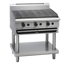 Waldorf 800 Series CHL8900G-LS - 900mm Gas Chargrill Low Back Version – Leg Stand