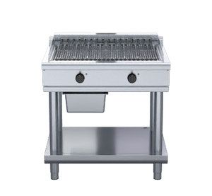 Waldorf 800 Series CHL8900ED-LS - 900mm Electric Chargrill Low Back Version - Leg Stand