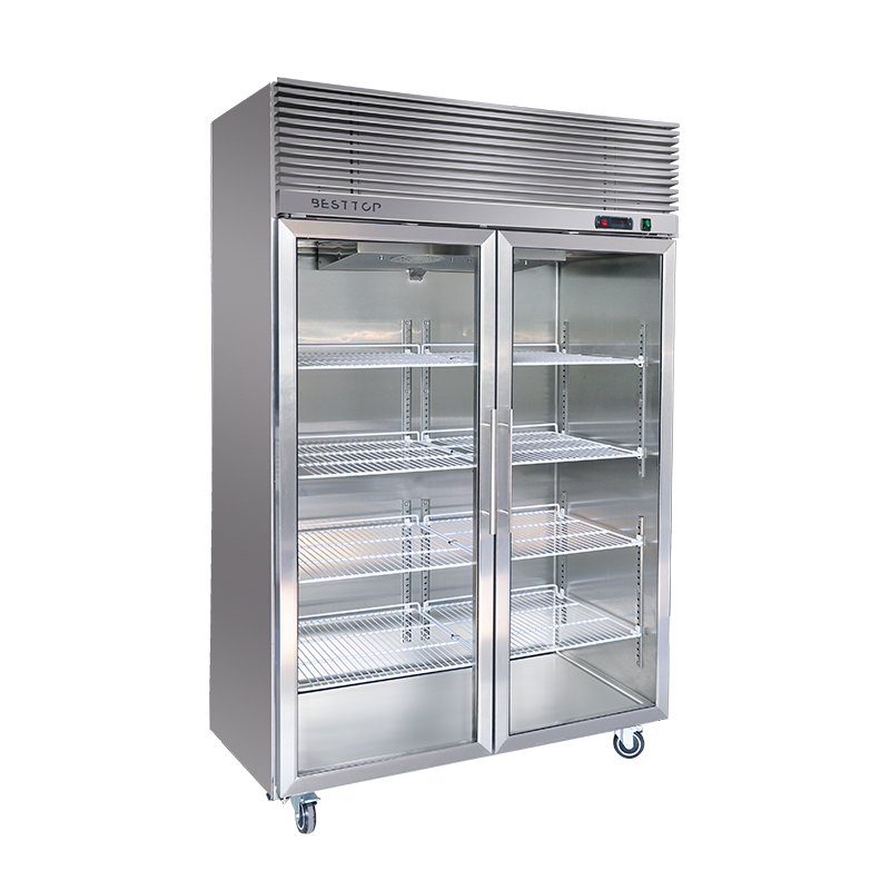 Besttop Double Glass Door Upright Fridge 1010L CRT48-2SG