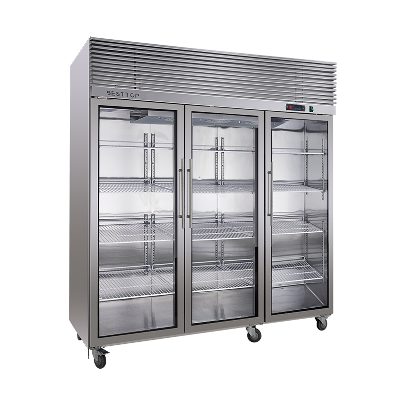 Besttop Three Glass Door Upright Fridge 1590L CRT72-3SG